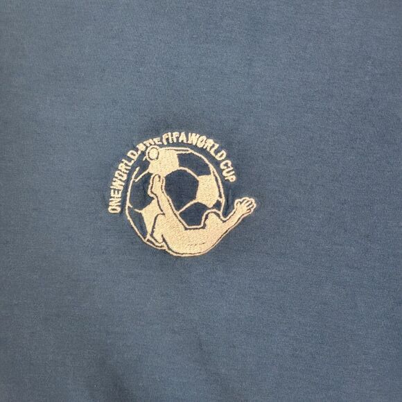 FIFA World Cup 2010 Shirt Men's Large Blue South Africa Soccer Roar Be Heard - Picture 4 of 14